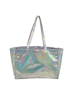 Paul Mitchell Silver Holographic Large Tote Bag